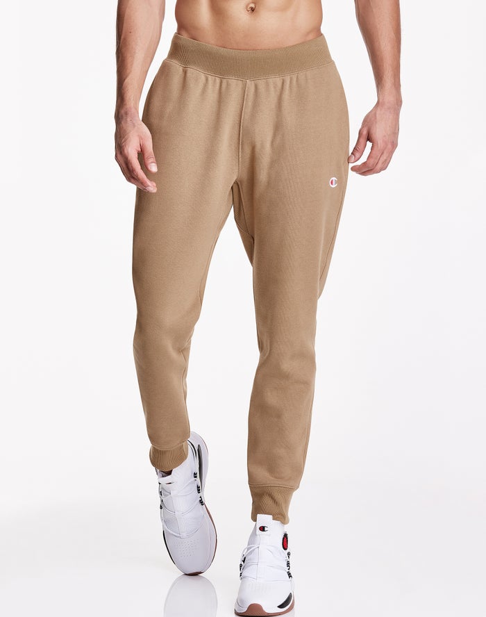 Pantaloni Jogging Champion Reverse Weave Barbati Kaki - Romania XKJNMUF-10